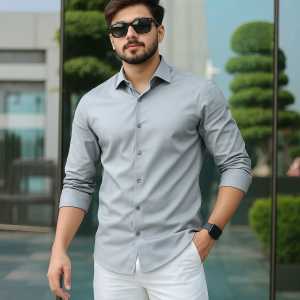 Ash Spandex Fabrics Shirt