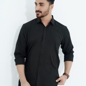 Black Spandex Fabrics Shirt