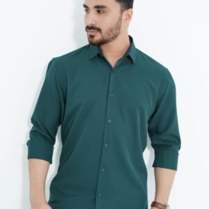 Sea Green Spandex Fabrics Shirt